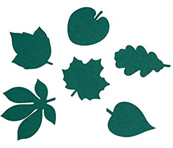 HEY-SIGN Filz Untersetzer Blattform 6-teilig, Hey Sign_Farbe:49 - Jade