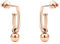 SOFIA MILANI - Orecchini da Donna in Argento 925 - Placcati in Oro Rosa - Orecchino a Perno a Sfera - E1154