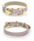 Nina Woof Milan Leder Vegan -Hundehalsband – Luxuriöses süßes Hundehalsband mit Verstellbarer Schnalle – weich Gepolstertes Halsband, Rundes Leder-Hundehalsband für Kleine, Mittelgroße und
