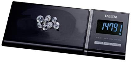 Perloro Tanita 1479J2 Precision Gemstone Pocket Scale 200 Grams Capacity for Goldsmith or Kitchen