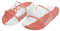 PERLETTI Ciabatte Donna Estive Fascia Singola Trasparente con Stampa - Sandali Donna per Piscina Spiaggia Casa - Ciabattine Ragazza Gomma Sportive Comode Leggere ed Ergonomiche (Bianco Rosa, 37 EU)