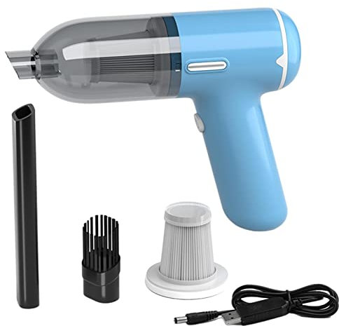 Yeeda Aspirateur portatif - Aspirateur sans Fil Haute Puissance 120 W - aspirateur Portable avec Aspiration 5000 Pa, aspirateur à Main Rechargeable pour Voiture, Maison, Cuisine