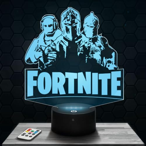Lampada da comodino, Luce notturna tattile videogioco - 3 caratteri Lampada illusione 3D LED, idea regalo di Natale per ragazzi e ragazze Lampada da notte per bambini o adulti TOP
