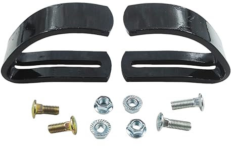 JFYO Ersatz GXH24690 Frontblatt/Schneepflug, verstellbare Gleitschuhe für 116,8 cm Klinge auf 100 Serie, kompatibel mit John Deere Traktor, Schneefräse, Murray Skid Shoe Set (2 Stück)