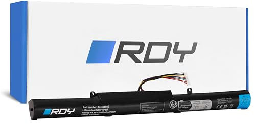 RDY Batterie Ordinateur Portable A41-X550E pour ASUS R510 R510D X550D R510DP X550 A550 R752L X450 F550 K550 F550D R752LB X751L R752LAV R751J (Capacité: 2000 mAh 14.4V)
