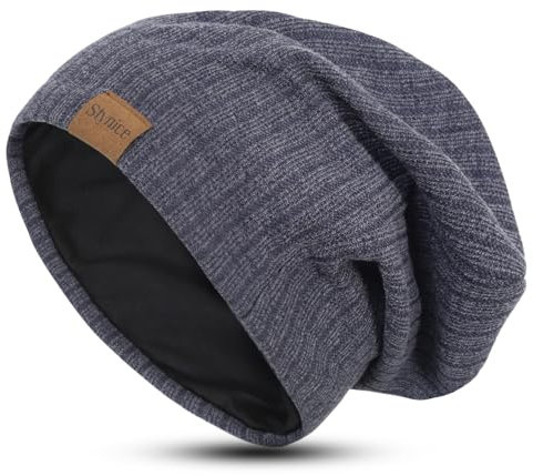 Stynice Slouch Beanie Mütze Herren Winter - Leichte Atmungsaktiv Wintermütze for Herren Damen - Dünn Mütze aus Jersey Baumwolle mit Elasthan-Anteil, Einheitsgröße