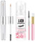 Wimpernserum, Wimpernshampoo-Set, sicheres und effektives Formel-Augenbrauenserum für längere Wimpern, Wimpernshampoo mit Bürste und Mascara-Stab für Wimpernreiniger-Entferner (60 ml + 100 ml)
