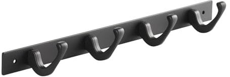 SOTECH Blackline FORTE Hakenleiste 345 mm mit 4 Haken schwarz Wandgarderobe Garderobenleiste