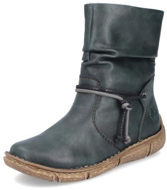 Rieker Damen Klassische Stiefeletten Z3774, Frauen Stiefeletten,uebergangsstiefel,Winterstiefeletten,Winterschuhe,warm,Boots,grün (54),38 EU / 5 UK