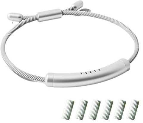 Mosquito Repellent Bracelet, Adjustable Mosquito Bands with 6 Replacement Sticks for Adults, Kids & Babies, Natural Plant Essential Oil Mosquito Repellent Wristband, Up to 720Hours (Knight Silver)