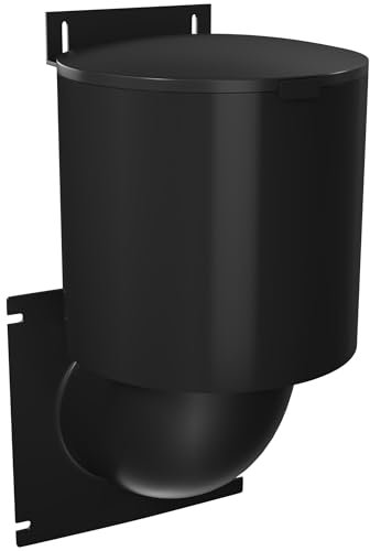 Cubierta de ventilación para secadora de 4 pulgadas (negro) con resistente a los rayos UV, cubierta de ventilación para secadora al aire libre, ahorro de energía natural, sello de ventilación de