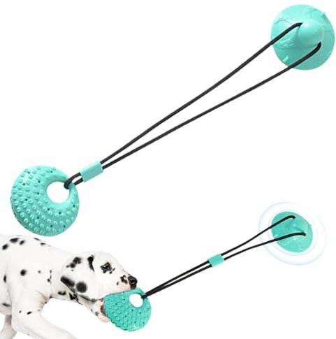 Jouet pour chien à ventouse, jouet à mâcher pour chien avec ventouse,Jouet pour chien à la corde - Jouets d'enrichissement pour chiots pour le nettoyage des dents, l'entraînement, la mastication et le