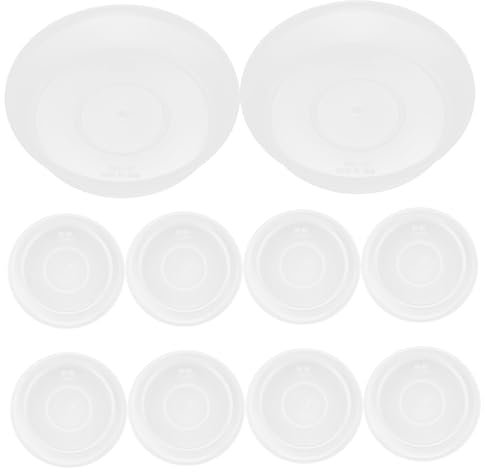 Levemolo Lot de 10 Soucoupes pour Plantes Plateaux pour Pots De Fleurs Grands Plateaux pour Plantes Plateaux À Eau pour Plantes Dintérieur