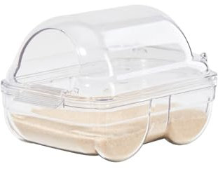Salle Bain Hamster, Toilette Salle Bains Sable Hamster pour Petit Animal Hamster Gerbill Souris Lemming Nains (XS)