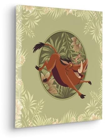 Komar Keilrahmenbild - Disney The Lion King Wild and Free Since 1994 - Größe: 40 x 40 cm - Kinderzimmer, Wanddekoration