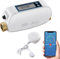 Haozee WiFi Smart-Wasserventil und automatische Abschaltung, Wasserdurchflussrate, eingebauter wiederaufladbarer Akku, für Rohre mit DN20-Durchmesser 3/4 Zoll