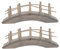 Toyvian Garden Wall Ornaments Outdoor Mini Wooden Arch Bridge Garden Arches for Mini House