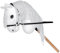 Start Hobby Horse Steckenpferd aus Plüsch mit Holzstock – Realistisches Stockpferd mit Langer Mähne zum Frisieren – Weiches Spielpferd für Kinder (Willow (Weiß), A3)
