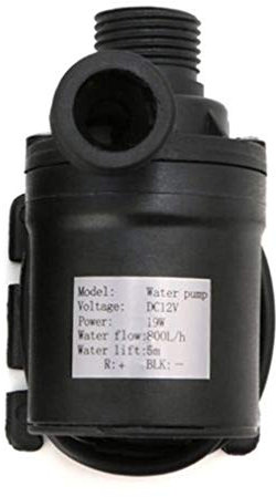 Bomba sumergible pequeña ajustable Mini bomba de agua sumergible con motor sin escobillas DC12/24V 800L/H, eléctrica, resistente al calor(24V)