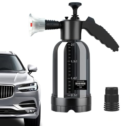 Pulverizador De Espuma con Bomba Manual para Lavado De Autos | Botella Spray A Presión De 2 litros para Limpieza con Espuma, Bomba Portátil para Lavado De Autos Y Espumógeno para El Cuidado