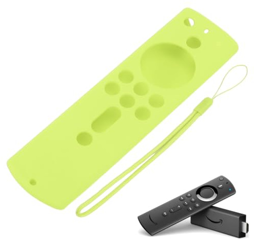 Remote Control Silicone Case, Protective Cover for FireTV Stick2018 (Green) | 150 x 40 x 15mm/5.9 x 1.6 x 0.6in Silicone Remote Control Protective Case Compatible with Fire TV Stick 4K 2018 Remote