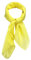 TigerTie Feines Damen Chiffon Nickituch in gelb einfarbig Uni - Größe 58 cm x 58 cm - Tuch Halstuch Schal