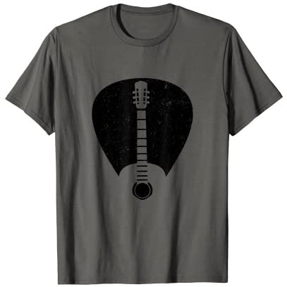 Gitarre Plektrum Akustik Gitarrist Musiker Geschenk T-Shirt