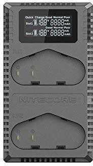 Nitecore UCN4 Pro Doppel-Ladegerät für Canon LP-E4 & LP-E4N