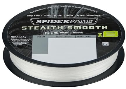Tresse Spiderwire Stealth Smooth 8 Brins 300M Translucide - 0,11Mm - 10,3Kg - 1515661