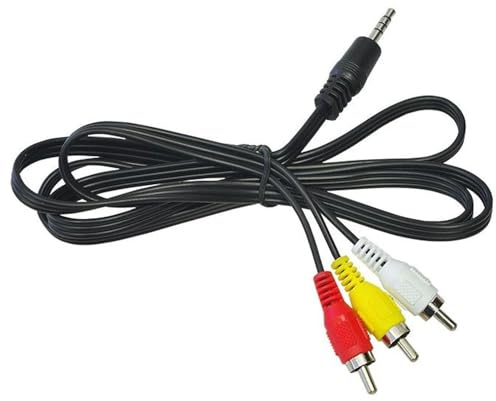 Edision Adapter-Kabel von Klinke auf Audio/Video 1,2m zum Anschluss an AV-Port des Receivers