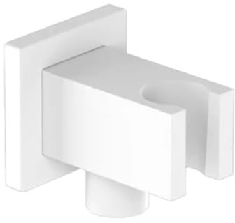 SUPPORTO DOCCIA MINIMALE QUADRO CON PRESA ACQUA Bianco Opaco