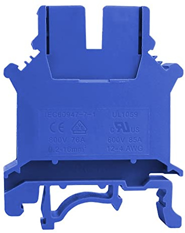 Reihenklemme 16mm2 Schraubklemme Blau VDE UL 5743