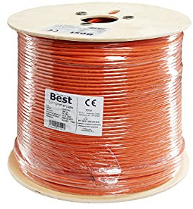 Germany B.e.s.t CAT 7 250M Duplex Netzwerkkabel Verlegekabel Kupfer LAN Kabel Ethernetkabel S/FTP 10 Gbit/s Kat 7 reines Kupfer Datenkabel PoE+ LSZH Datenkabel