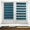 TROYAHOME® Doppelrollo Klemmfix Ohne Bohren Duo Rollo Fenster Rollo Easyfix (Petrol, 70 x 150 cm (Stoffbreite 67 cm)