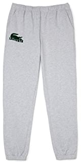 Lacoste Herren Jogginghose 3H5422, Männer Freizeithose,Sweatpants,Loungewear,Homewear,Regular Fit,Grau,L