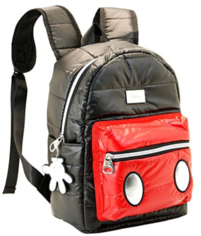 Micky Maus Air-Padding Fashion Rucksack, Schwarz