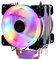 Efficient Cooling CPU Cooler Fan 3pin For Intel LGA 1150 1151 1155 1156 775 1200 AMD AM3 AM4 Quiet Ventilador Silent Radiator (Blade Color : Pink)