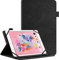 Vkooer Custodia Protettiva Universale per Tablet da 9,5-10,5 pollici, Tablet 10'' Cover Pelle PU con Slot per Schede (per Samsung A 10.1, iPad 9.7, iPad 10.2/10,5, Lenovo tab M10) Nero