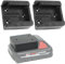 Hardwerks Heavy Duty Battery Holder for Milwaukee M18 - Latching Design - Machined from Solid Plastic - Made in USA - Securely Mount in Any Orientation to Wall, Under Cabinet, Etc. (2 Pack)