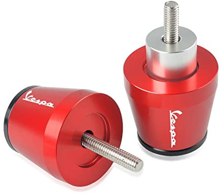 HMILOT Motorrad Lenkerendstopfen Motorrad Aluminium Griff Griffende Lenkergriffe Bar Ends Stecker Für Vespa Lx Lxv 60 125 150ie Gts Gtv 250 300 Ie Lt 125 150 (Farbe : 5)