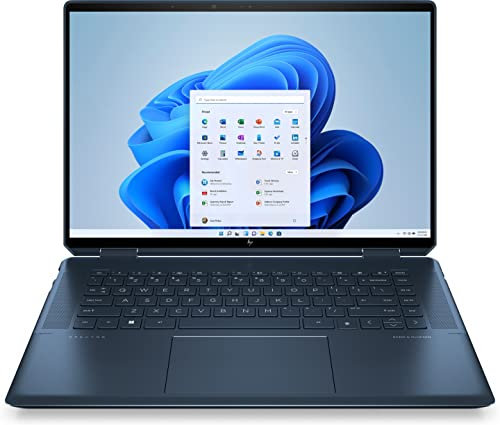 HP Spectre x360 16-f2000sf PC Ultraportable Convertible et Tactile 16 UHD+ OLED (Intel Core i7 -1360P, Intel Arc A370M, RAM 16 Go, SSD 1 To, AZERTY, Windows 11 Famille) Bleu nuit