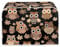 STUOARTE Cartoon Owl Flower Bread Toaster Cover Bakeware Protector for 4 Slice Slot Toaster, Toaster Oven Cloth Cover Dust Protection Washable Appliance Cover for Kitchen Accessories