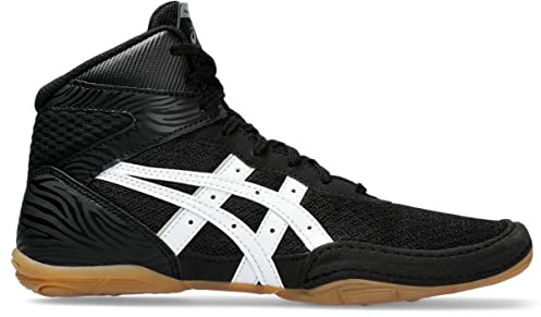 ASICS Matflex 7 - Zapatos de lucha para niños, Negro/Blanco, 21.5 cm