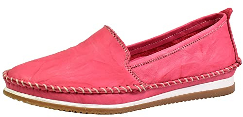 Andrea Conti Damen Leder Slipper Kombitalent trageangenehm leicht 1889601, Größe:41 EU, Farbe:Pink