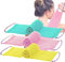 TENQUAN 3PCS Afrikanisches Peeling-Netz Afrikanischen Netzschwamm mit Stiel Sapo Schwamm für Rückenschrubben Weiche Strapazierfähige für Das Tägliche Baden Männer Frauen (Rosa Grün Gelb)
