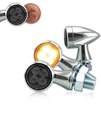 Progress-Line SMD Blinker Zero, Chrom, Getönt, E-geprüft, 1 Paar