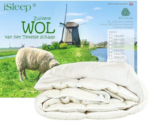 Isleep unterdecke Wolle (80x200 cm)