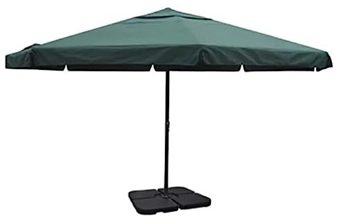 INLIFE Sonnenschirm Aluminium grün mit Schirmständer,30 KG,271717