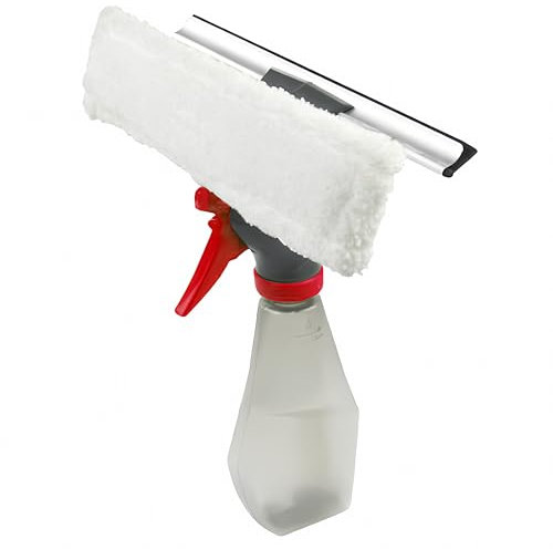 3in1 FENSTERREINIGER Set Sprühflasche Fensterwischer Fensterabzieher Fensterwischer Fensterputzer Abzieher Putztuch Lippe 45