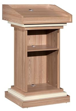 Rednerpult Auf Tisch, Lesepult Stehpult Holz, Rednerpult Podien mit Geneigte Lesefläche, Kirche Stehpult avec Espace De Stockage à 2 Niveaux für Kirche, Büro, Schule
